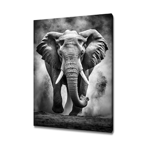 Stunning Art Print Elephant Canvas Print Wall Art Home Decor Handmade Gifts High Quality Wall Hanging Pictures Various Sizes Available