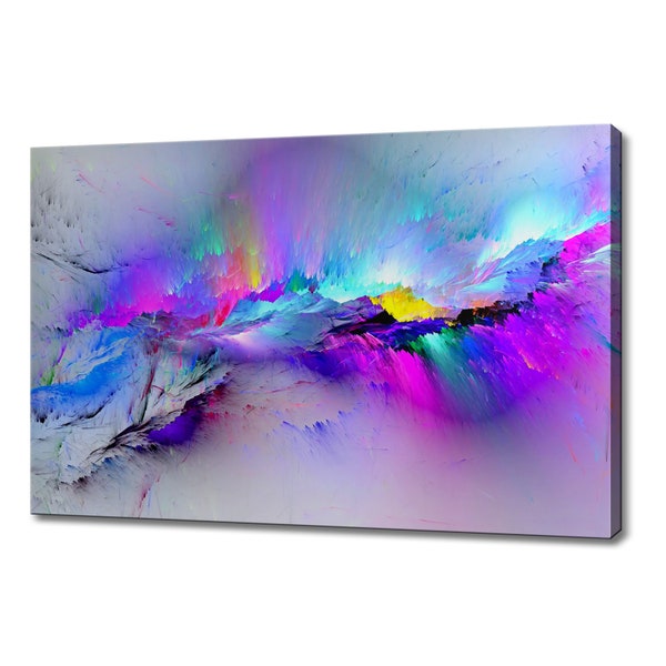 Abstract Paint Splash Wall Art Canvas Print Custom Art Wall Hanging Handmade Art Print Home Decor Gifts Fast Free UK Delivery