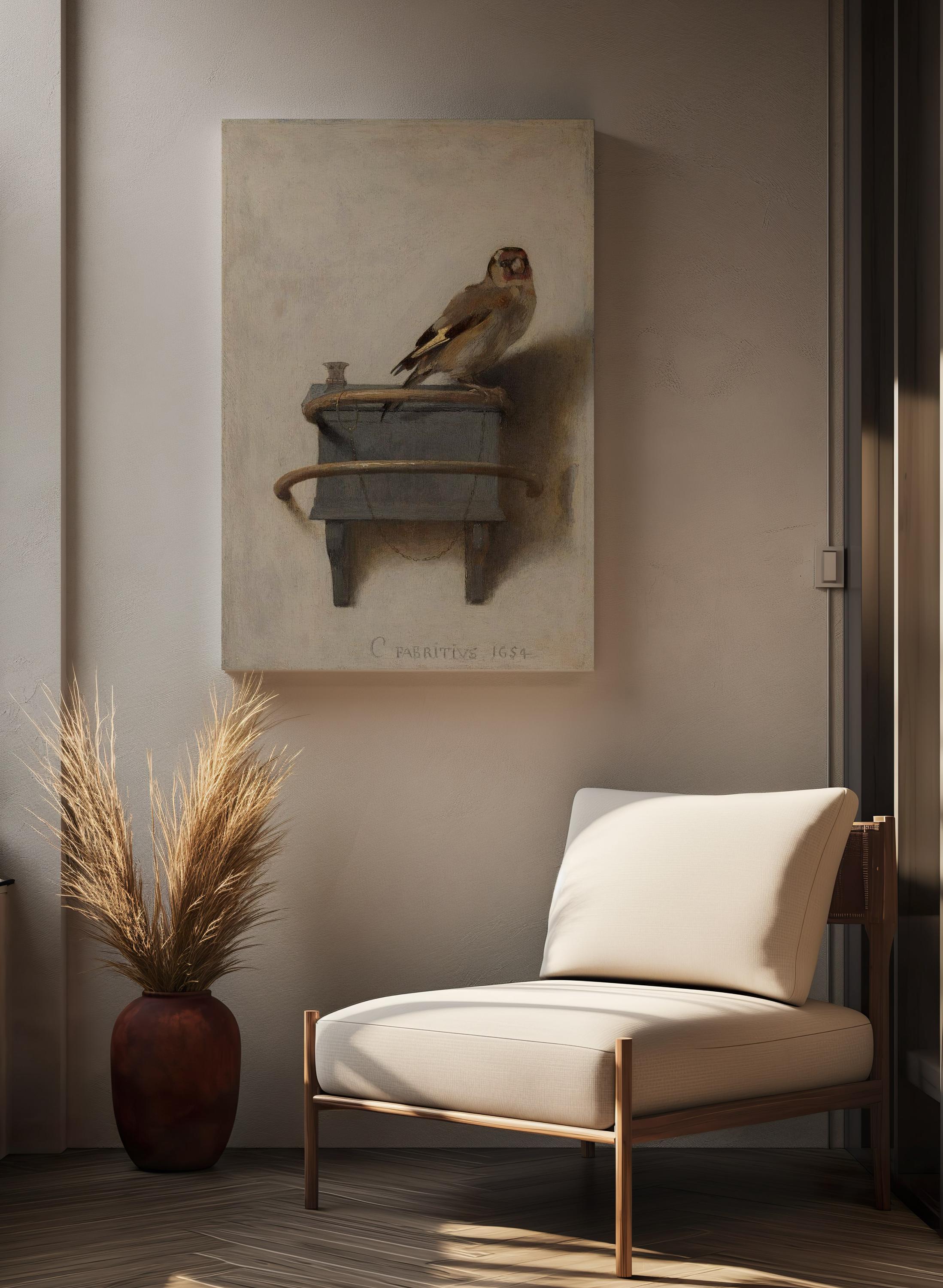 The Goldfinch Canvas Print | Classic Painting Reproduction | Wall