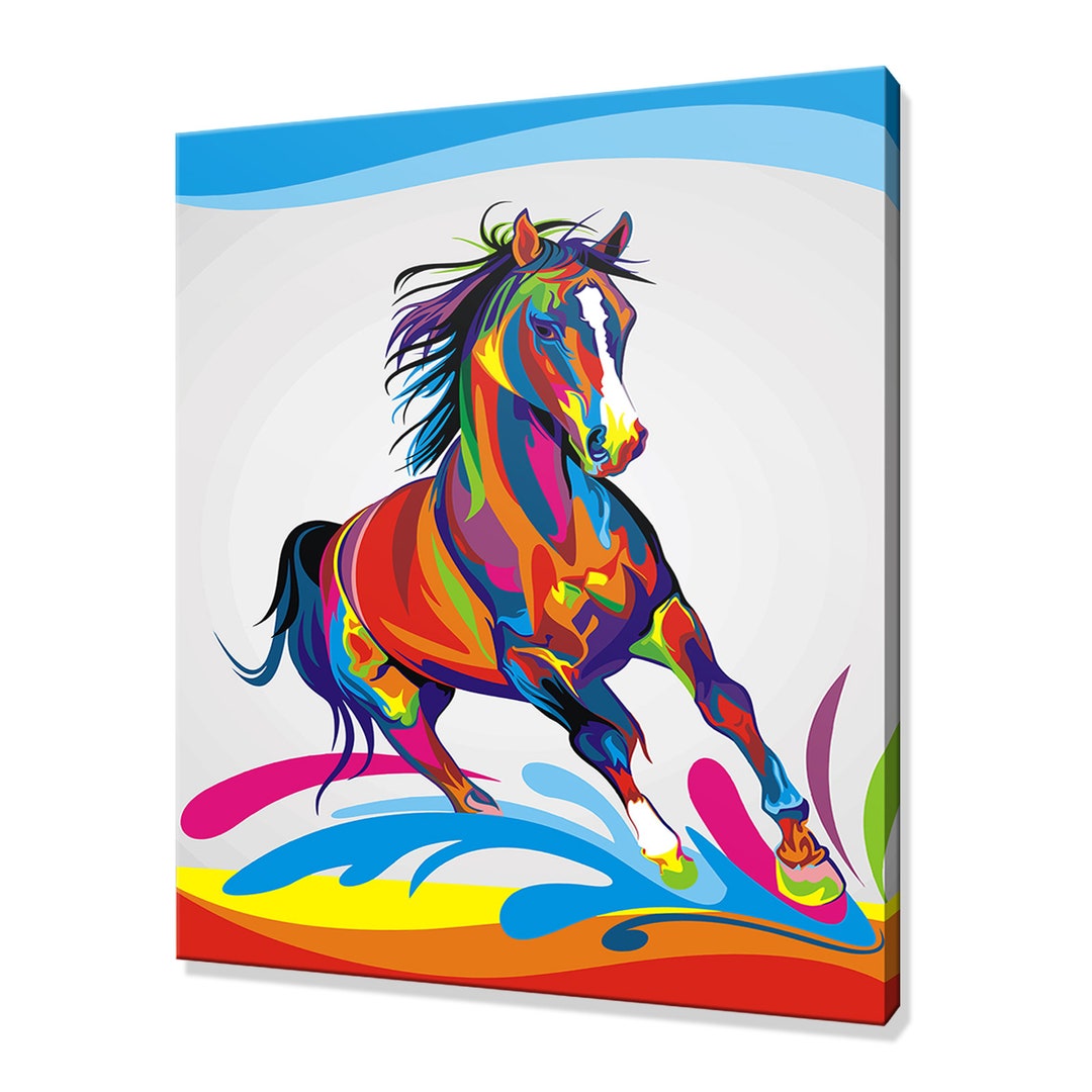 Horse Wall Art Horse Canvas Print Horse Custom Art Wall Etsy