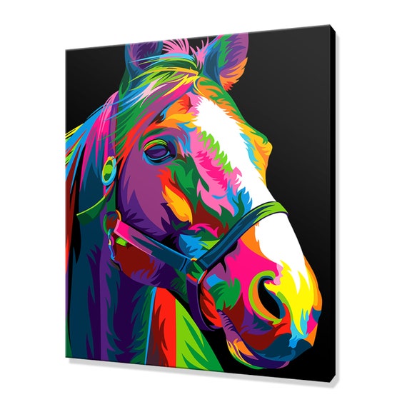 Horse Canvas Print Picture Wall Art Home Decor Free Fast UK Etsy UK