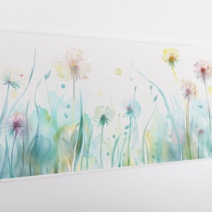 Beautiful Watercolour Dandelion Wildflowers, Modern Design Floral Art Home Decor, Abstract Flowers Canvas Print Wall Art