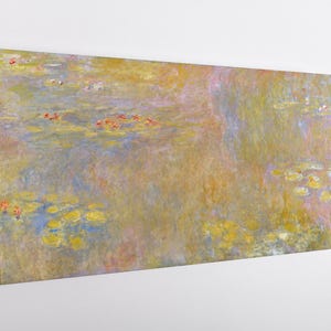 Water Lilies by Claude Monet Canvas Print - Impressionist Wall Art, Floral Painting, Museum Quality Reproduction, Gift for Art Lovers