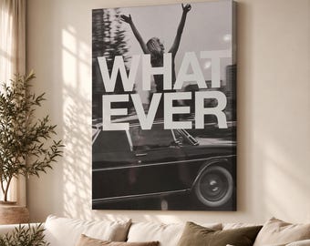 Black and White Photography Canvas Print, Monochrome Modern Wall Art