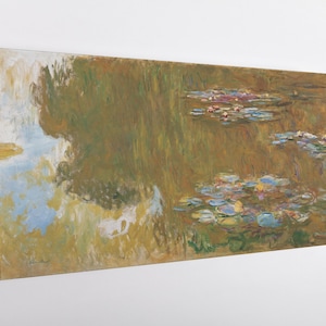 Water Lilies by Claude Monet Canvas Print - Impressionist Wall Art, Floral Painting, Museum Quality Reproduction, Gift for Art Lovers