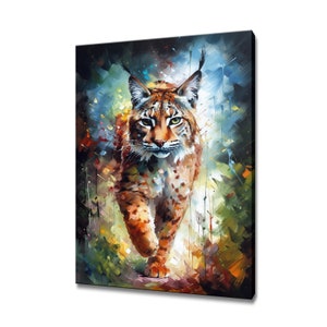 Lynx Canvas Print Picture Wall Hanging Handmade Art Print Home Decor Gifts Fast Free UK Delivery