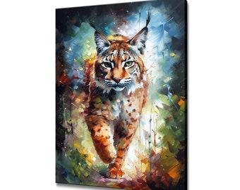 Lynx Canvas Print Picture Wall Hanging Handmade Art Print Home Decor Gifts Fast Free UK Delivery