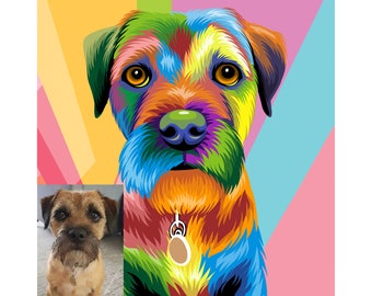 Custom Pet Portrait, Pet Canvas Print, Personalised Dog Portrait, Cat Portrait, Purrfection Captured: Your Unique Pet Portrait