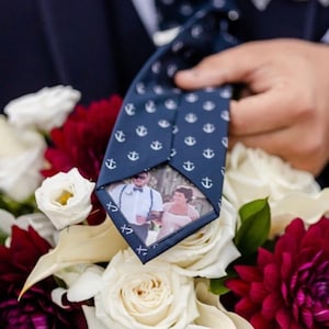 Custom Photo Patch for ties, groom gift, bow ties, wedding gift, father of the bride, fathers day, missionary, anniversary, first look