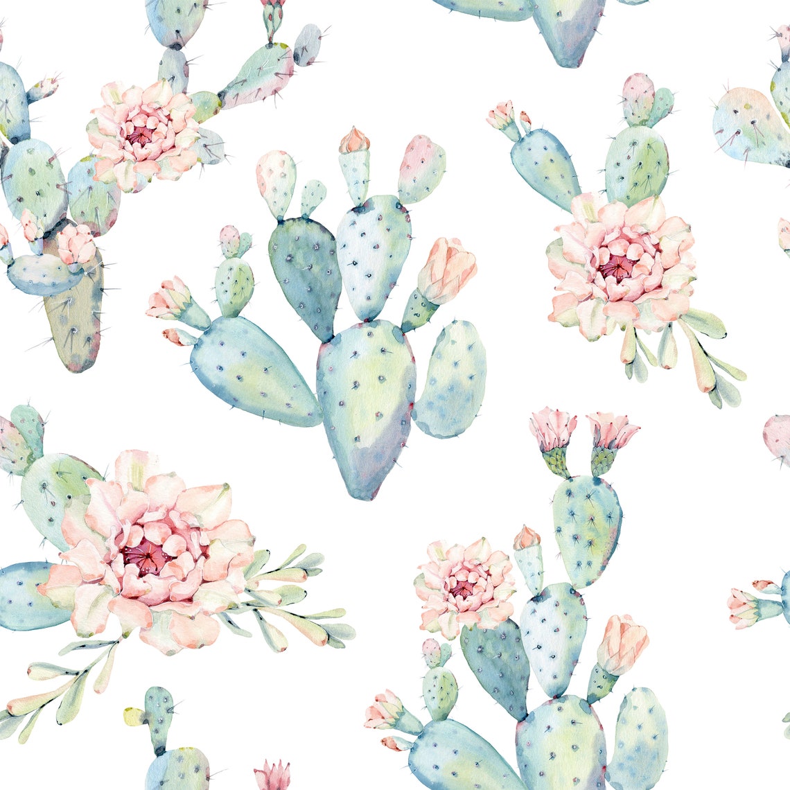 Cactus Watercolor Wallpaper