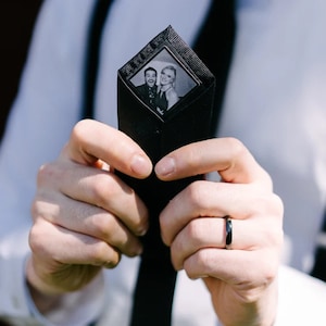 Custom Photo Patch for ties, bowties, gifts, tie patch, grandpa, wedding, father of the bride, missionary, stocking stuffer, dad, Christmas image 7