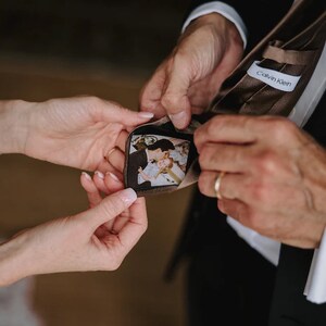 Custom Photo Patch for ties, bowties, gifts, tie patch, grandpa, wedding, father of the bride, missionary, stocking stuffer, dad, Christmas image 9