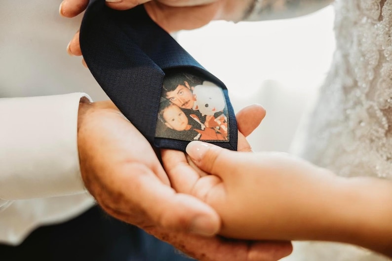 Custom Photo Patch for ties, bowties, gifts, tie patch, grandpa, wedding, father of the bride, missionary, stocking stuffer, dad, Christmas image 6