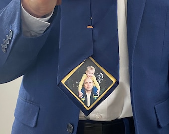 Custom Photo Patch, ties, father of the bride gift, first look, groom, wedding gift, bow tie, father's day, missionary, wedding, Christmas