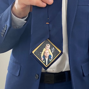 Custom Photo Patch for ties, bowties, gifts, tie patch, grandpa, wedding, father of the bride, missionary, stocking stuffer, dad, Christmas image 5