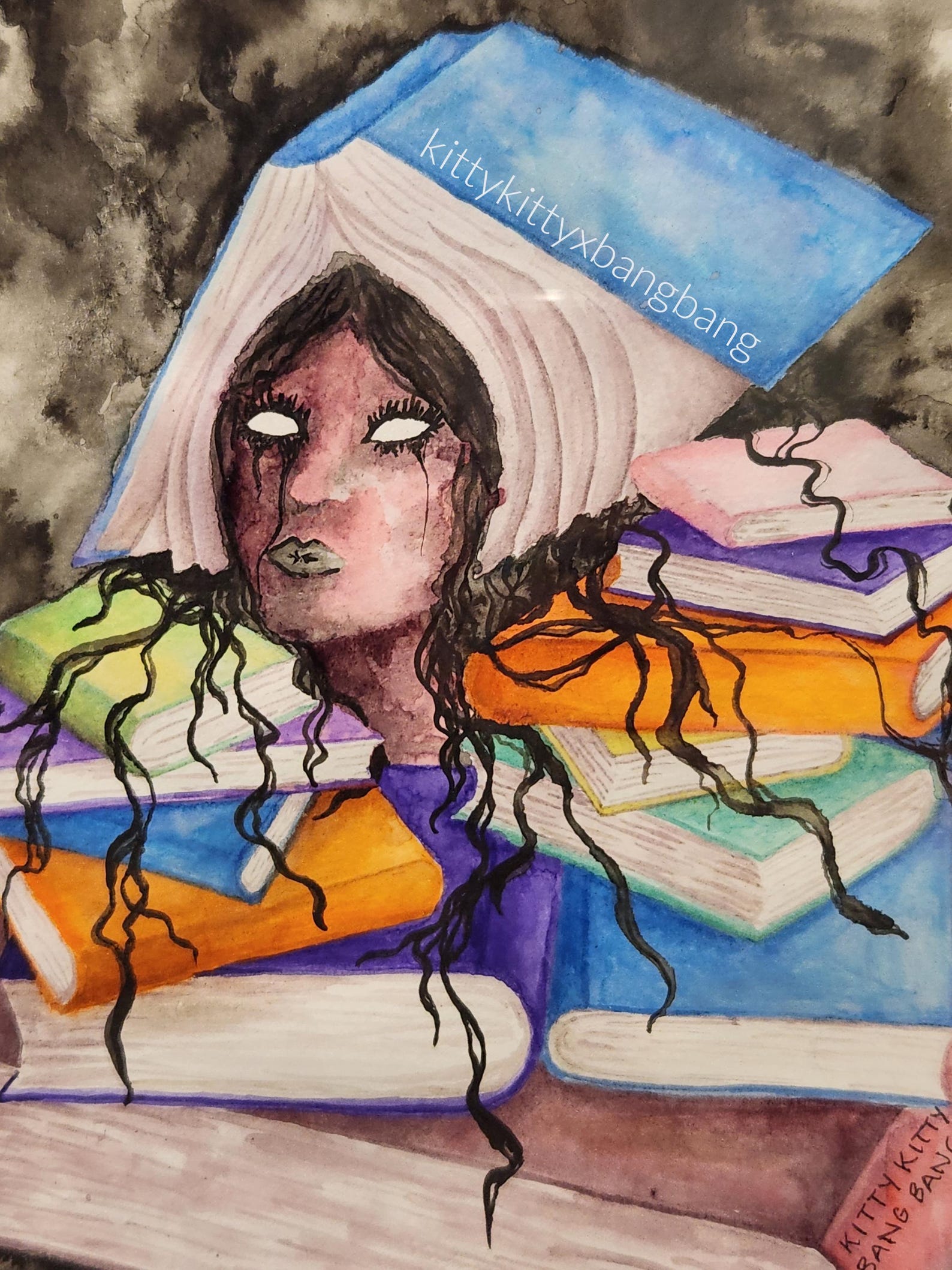 Faster -- ORIGINAL Watercolor Painting Art Emotion Conscious Self ...