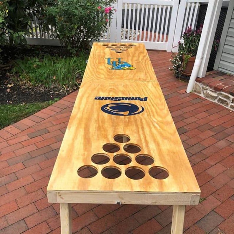 Custom Painted Beer Pong Game Table Any design. With or Etsy