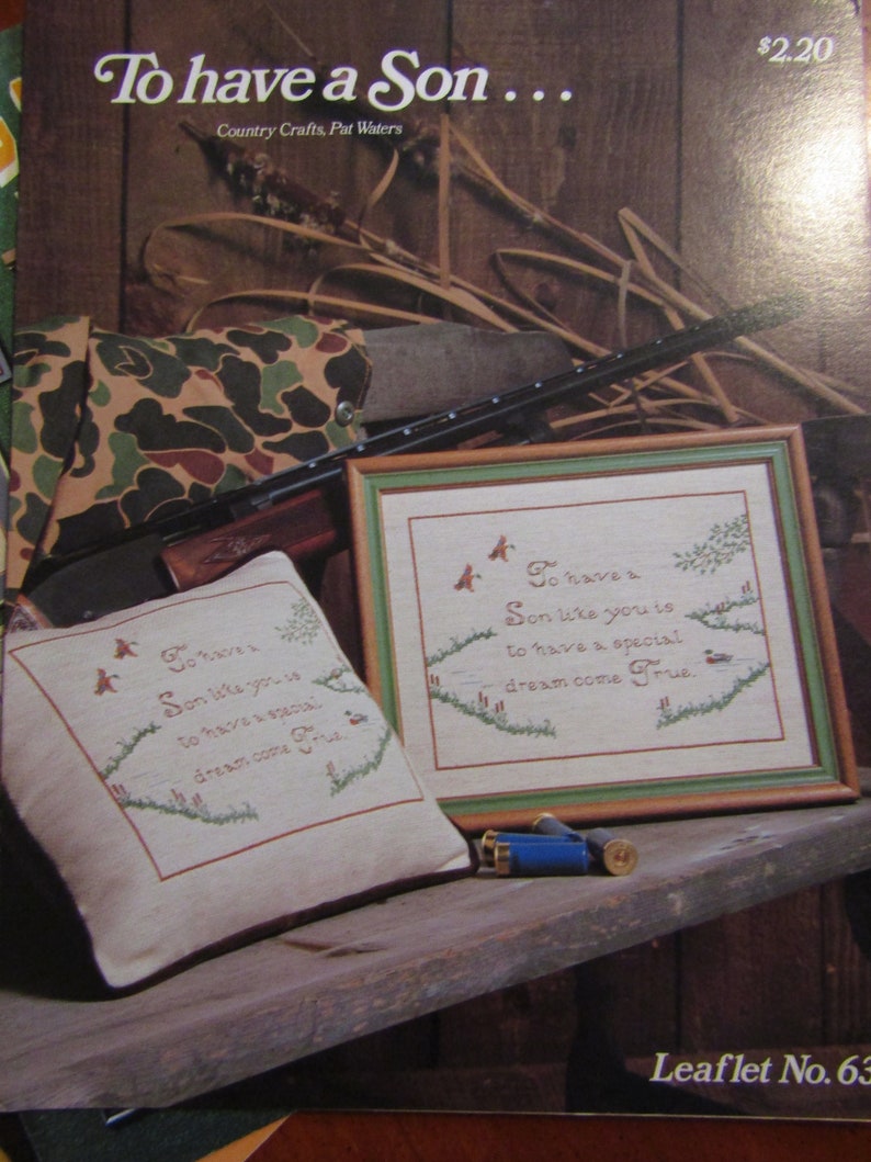 Set of 3 Cross Stitch Leaflets