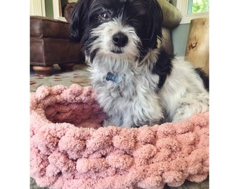Pet Bed Chunky Knit Handmade