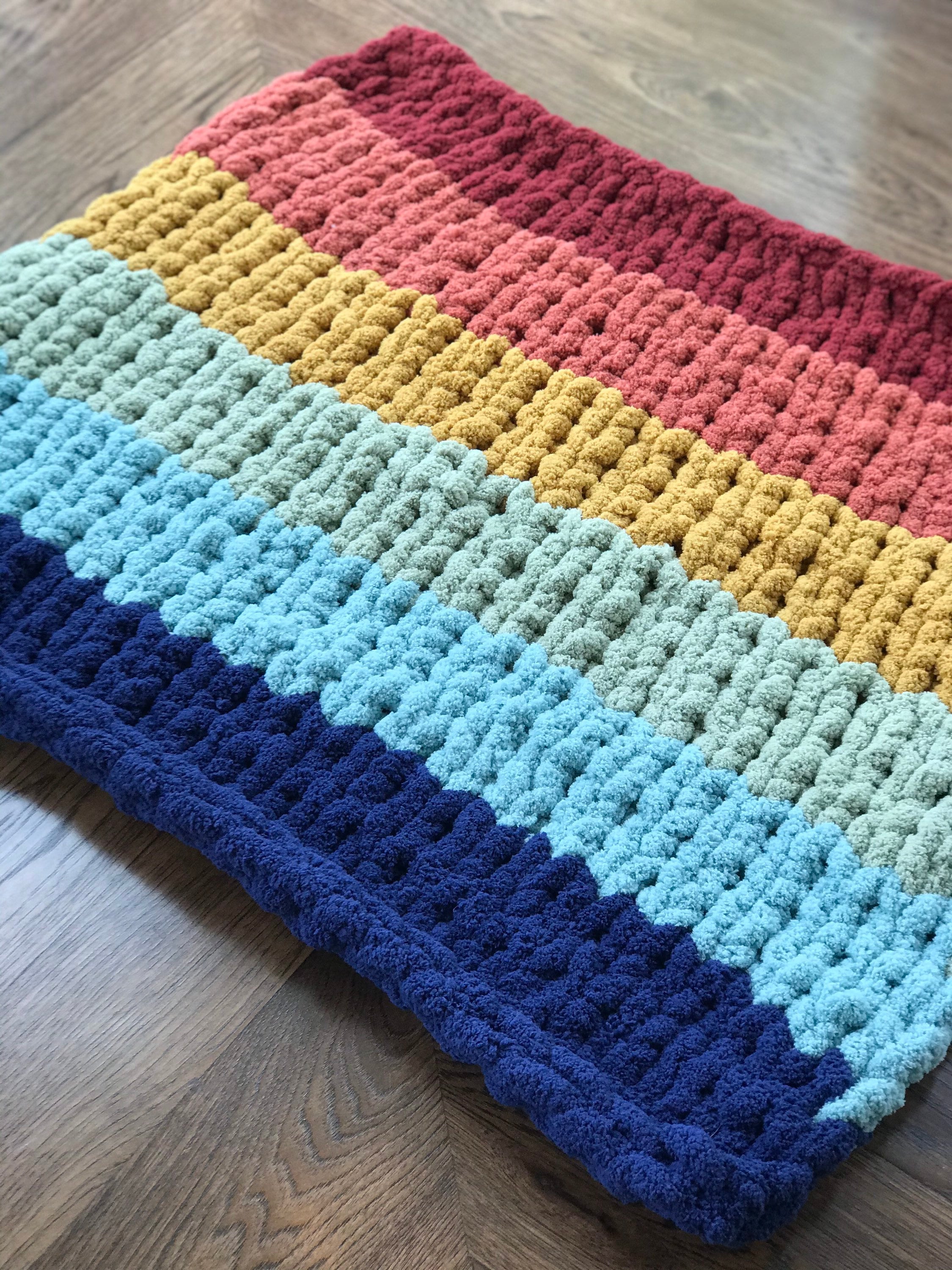 Chunky Knit Rainbow Blanket Pride Blanket LGBTQ Blanket Etsy UK