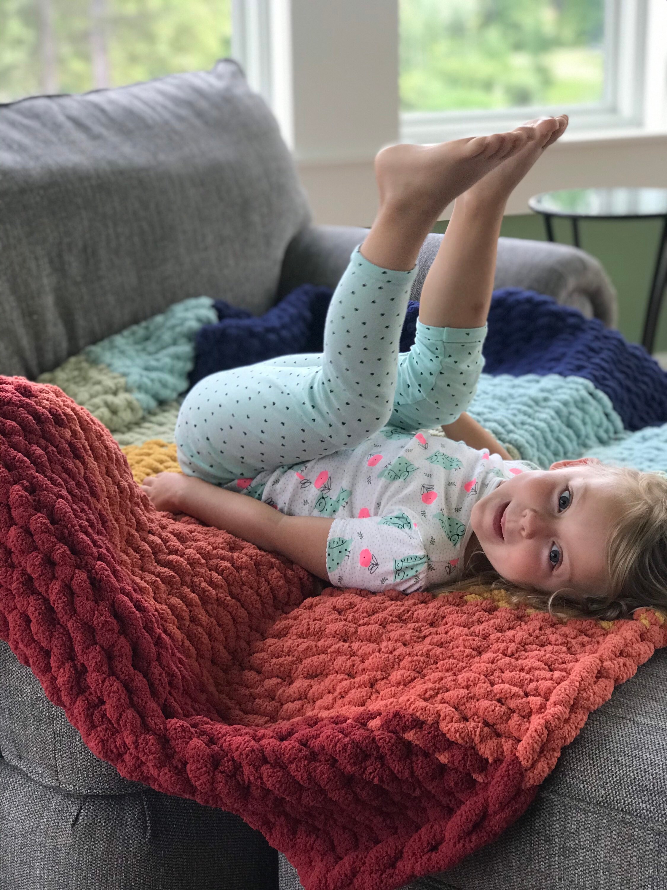 Chunky Knit Rainbow Blanket Pride Blanket LGBTQ Blanket Etsy UK