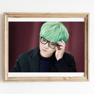 Min Yoongi Art Print: Kpop Suga Fan Art, Wall Decor