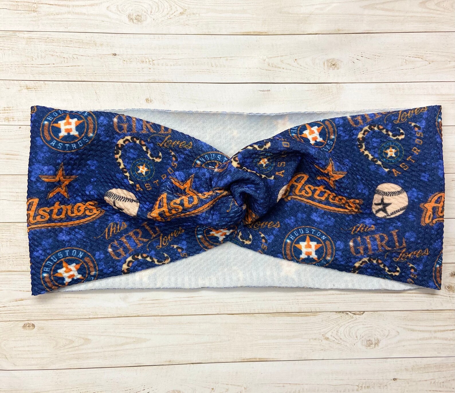 Houston Astros headband baseball headband women headband Etsy