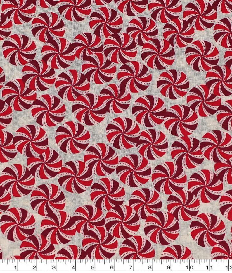 Peppermint Christmas Fabric JOANN FABRIC Christmas Cotton Etsy