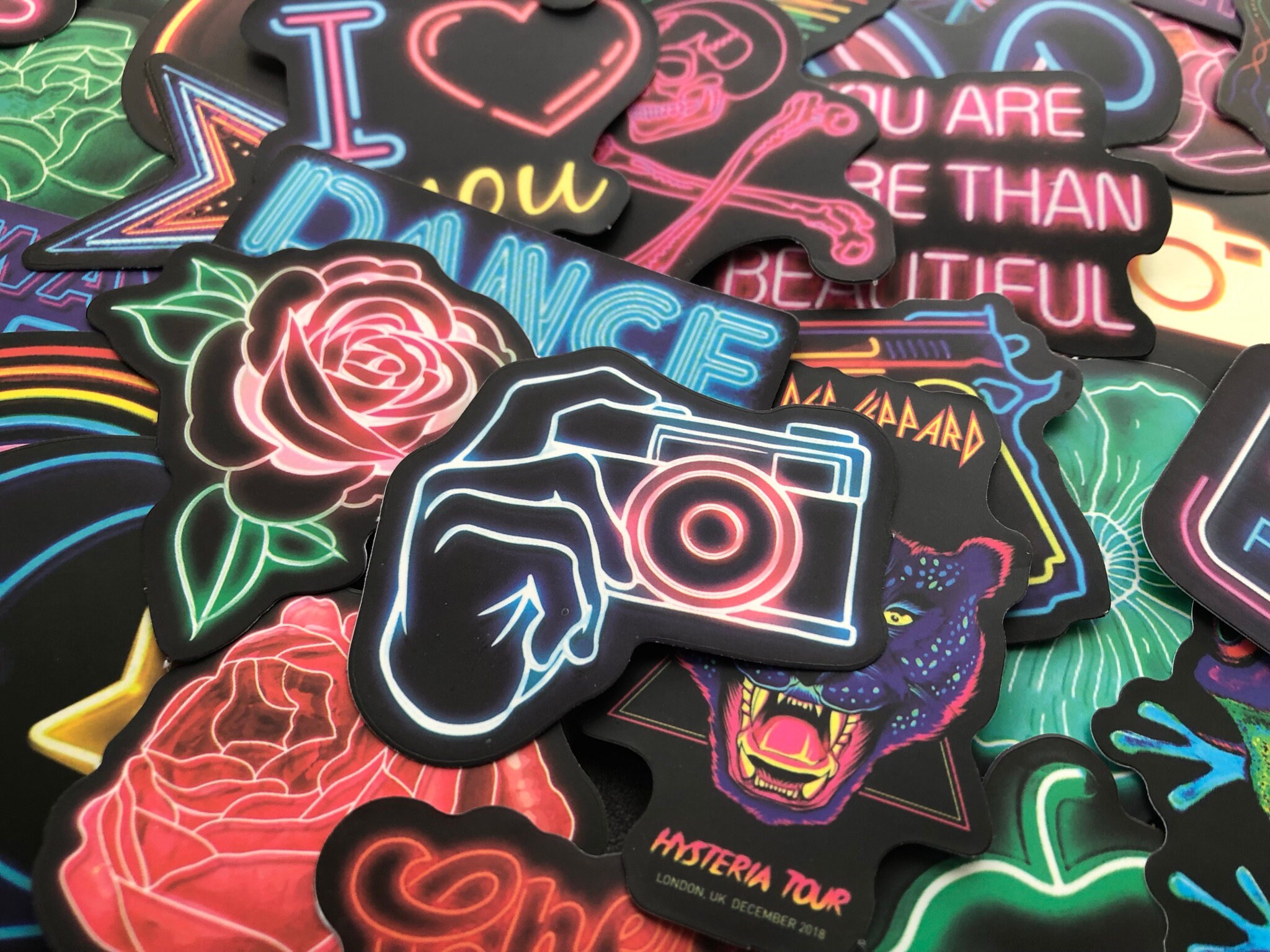 Sticker-bombing Sticker Neon Pack - Etsy