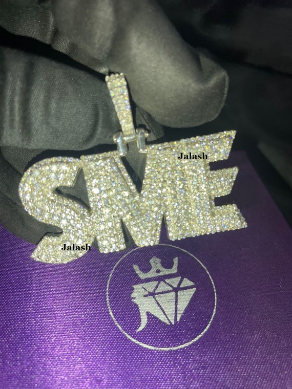 Custom 3 cheap letter pendant