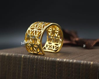 Gold Plated Sterling Silver Toe Ring: Adjustable Solid Metal Band