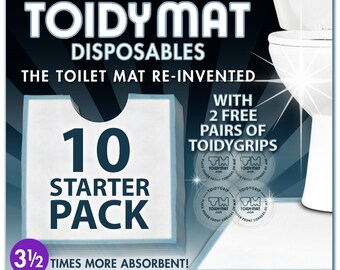 Toidymat Disposable Contour Mats For Bathroom Toilets By Toidymat