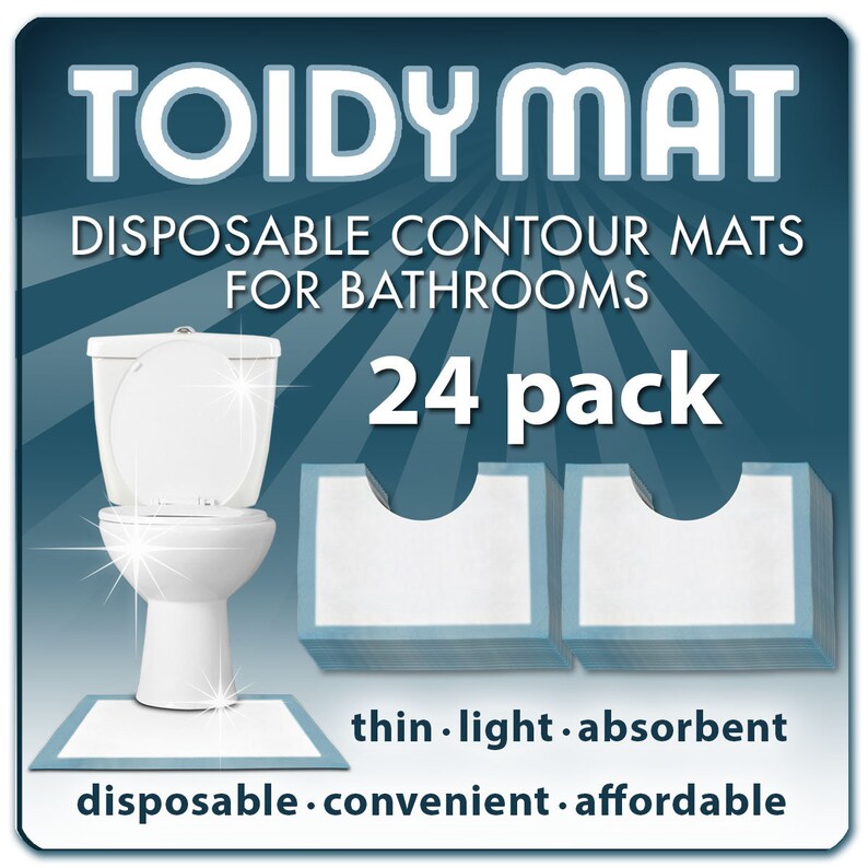 Toidymats Disposable U Shaped Contour Mats For Bathroom Etsy
