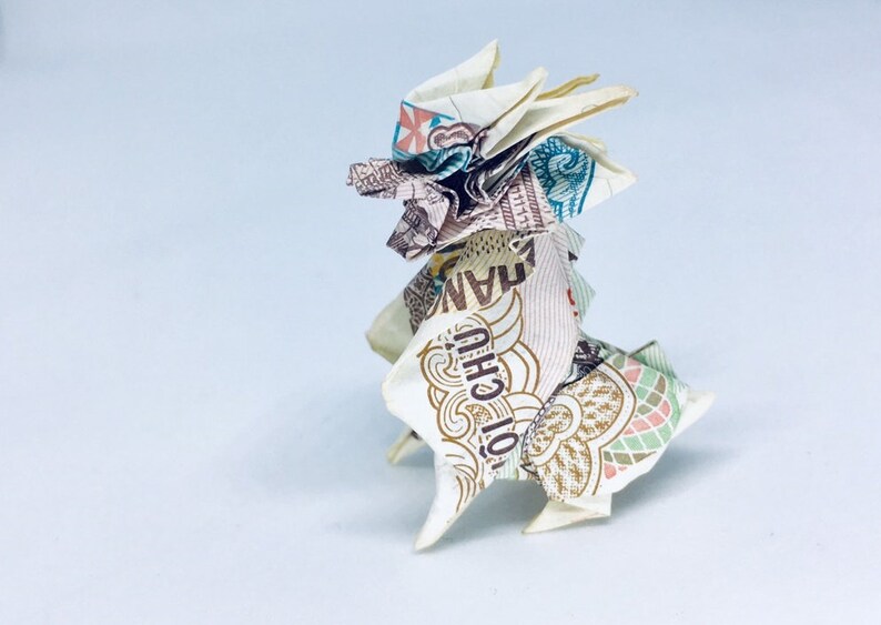 Origami Money Tutorial Diagram Chibi Kirin
