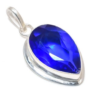 Tanzanite Silver Handmade Pendant | Statement Pendant | Tanzanite Gemstone Pendant | Birthstone Gift Pendant For Her | 925 Sterling Pendant