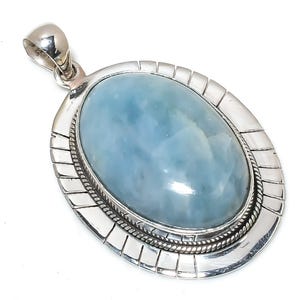 Aquamarine Pendant Gemstone Pendant Jewelry 925 Sterling Silver Pendant Handmade Charming Pendant Silver Jewelry Anniversary Gift For Her