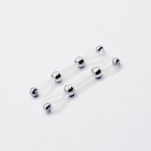 Nipple Barbell Noose, Fake Piercing Jewelry. MATURE Unisex Body Jewelry