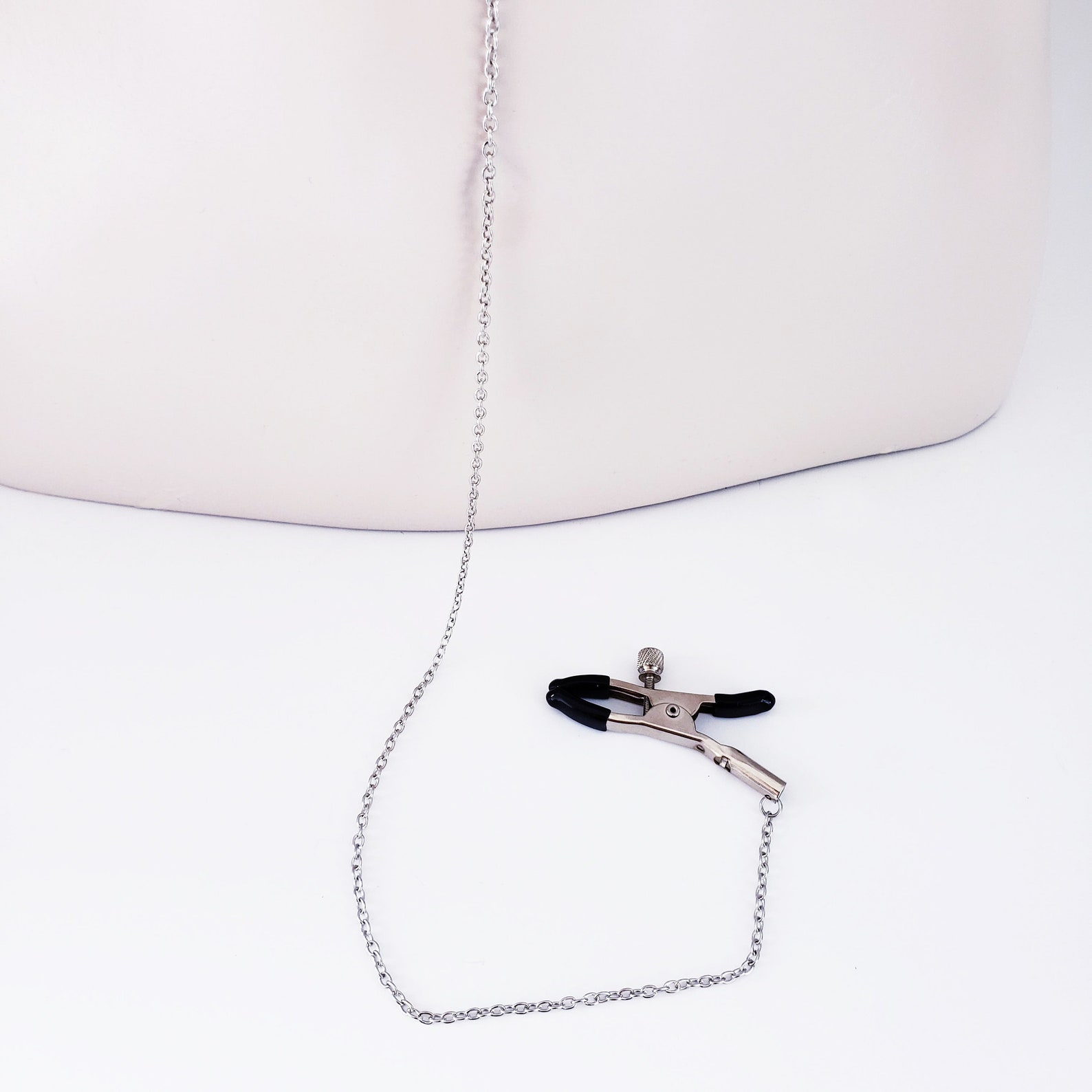 Necklace to Nipple and Clit Clamps With Celtic Knot Heart. Etsy