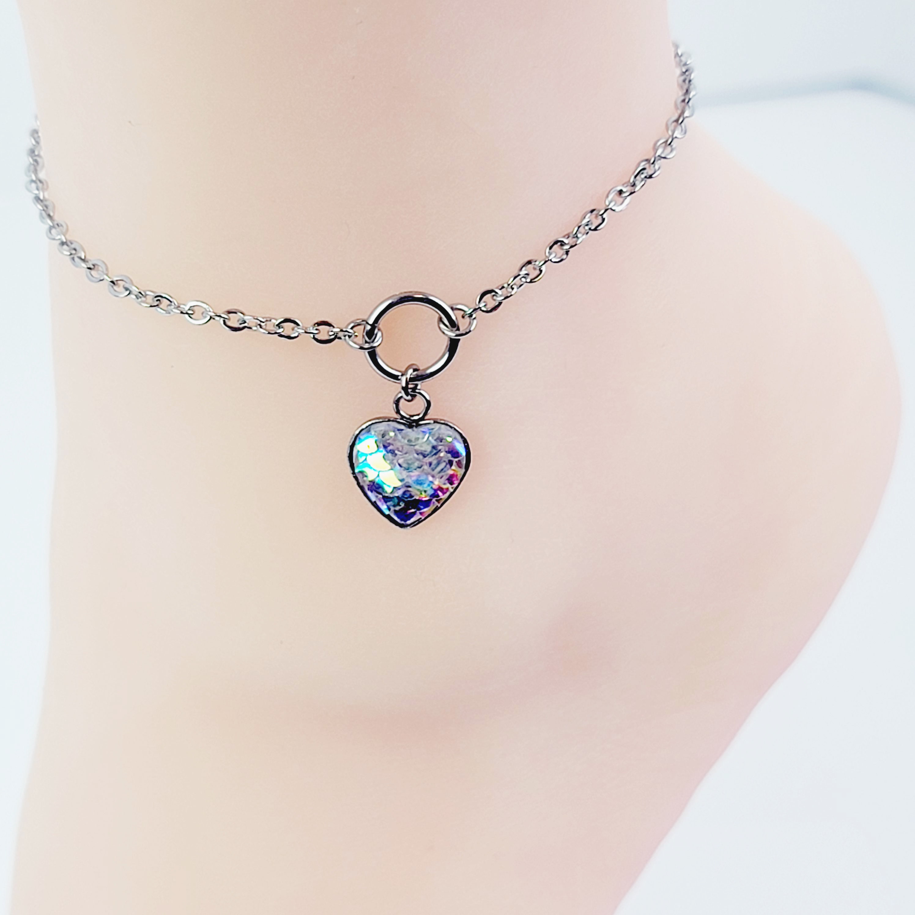 BDSM Subtle Anklet Collar 100 Stainless Steel Circle Of O With bdsm-subtle-anklet-collar-100-stainless-steel-circle-of-o-with