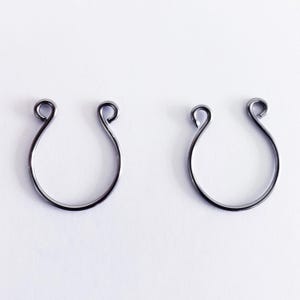 Non-Piercing Niobium Nipple Rings. Non-Tarnishing, Hypoallergenic. Fake Piercing. MATURE Body Jewelry