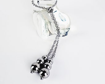 Stainless Steel Weighted Penis Chain Noose. Thick Chain and Heavy Beads. MATURE Jewelry