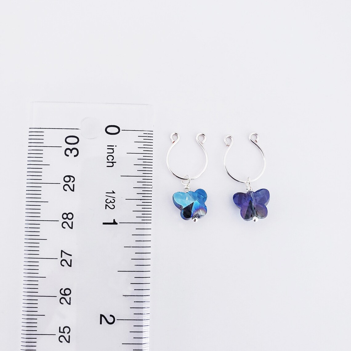 Non Piercing Intimate Jewelry Set for Her with Crystal Etsy