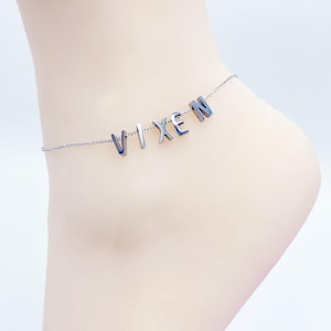 Vixen Anklet, Stainless Steel Ankle Bracelet.