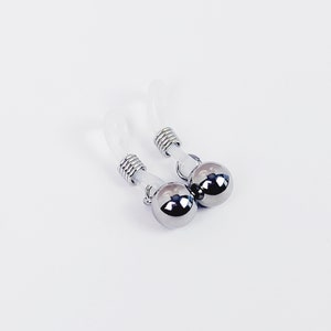 Nipple Nooses with Weighted Balls, Non Piercing Nipple Dangles. Small and Reg Nooses Available. Fake Piercings, MATURE