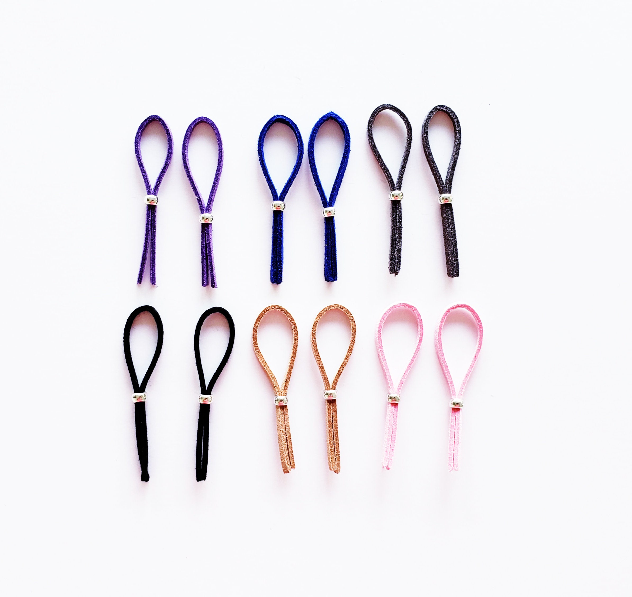 Non Piercing Nipple Nooses, One Pair. Many Color Options. BDSM