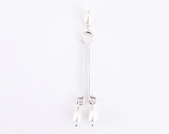 Faux Christina Piercing with Pearls. MATURE Body Jewelry