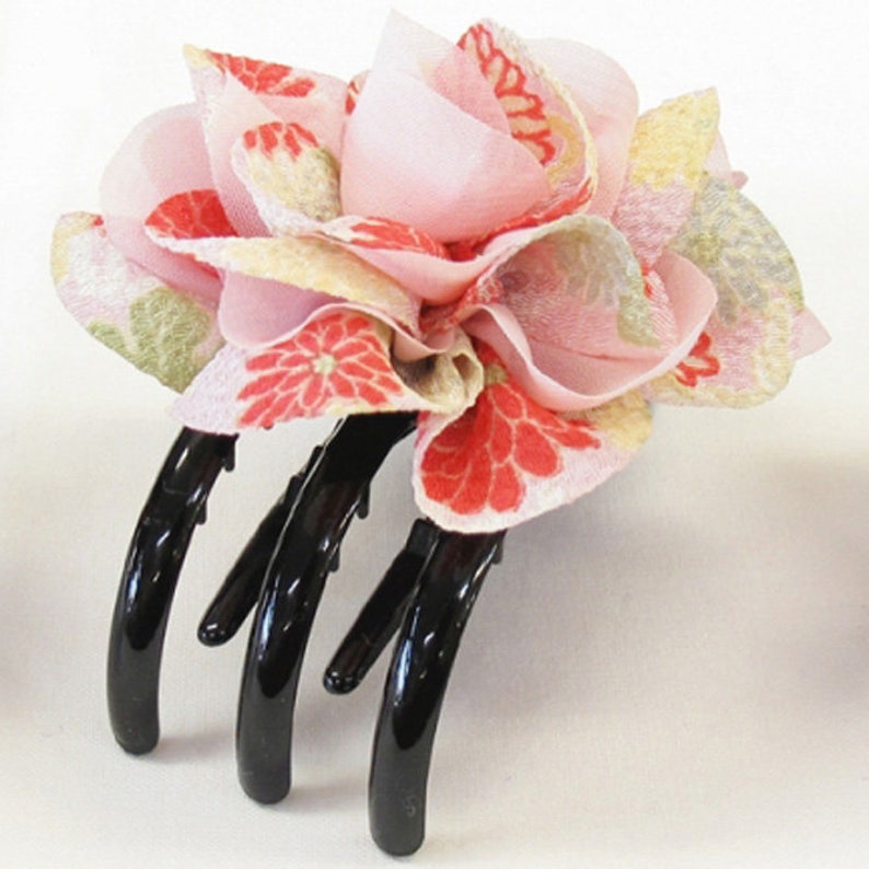 large flower claw clip