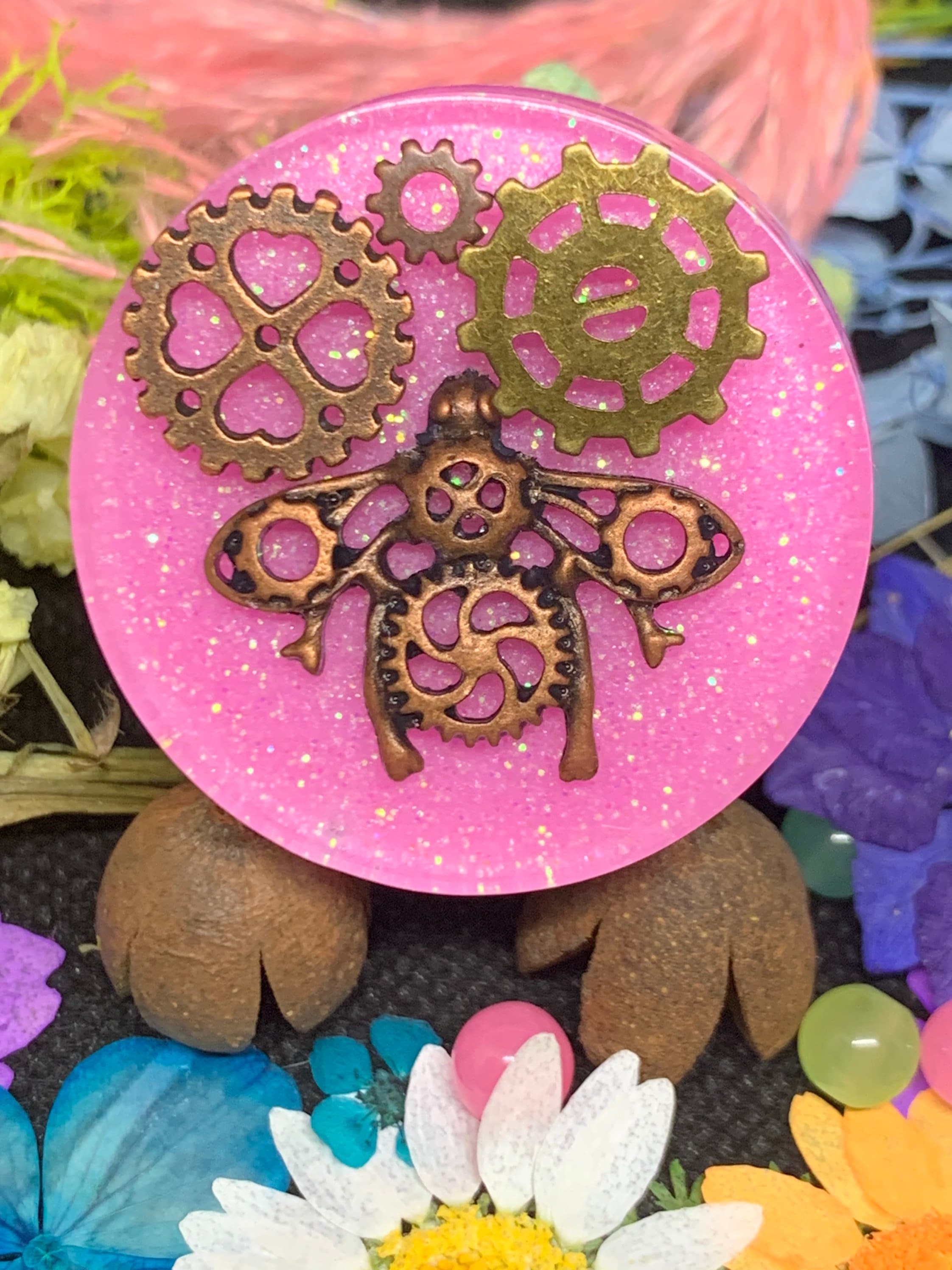 Steampunk on Pink - Etsy