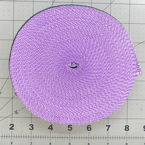 1” Polypro Webbing, PALE PURPLE, sold in 10’ allotments