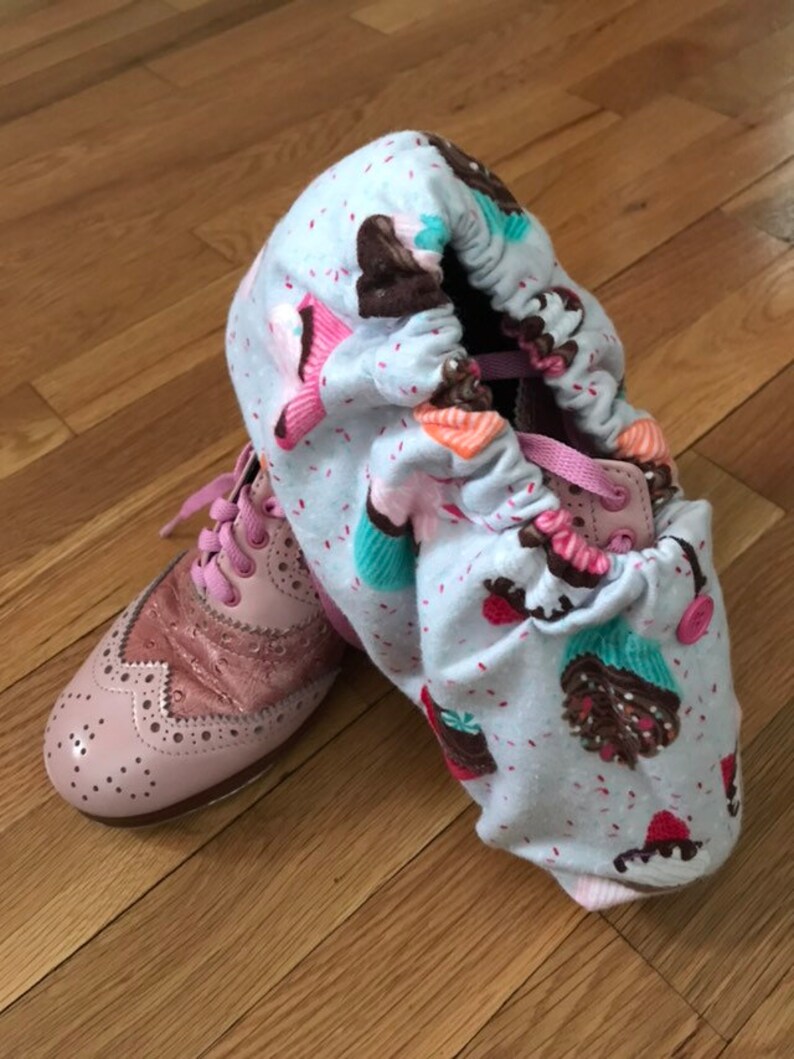 Tap Shoe Covers Cupcakes Size 7/8 Etsy